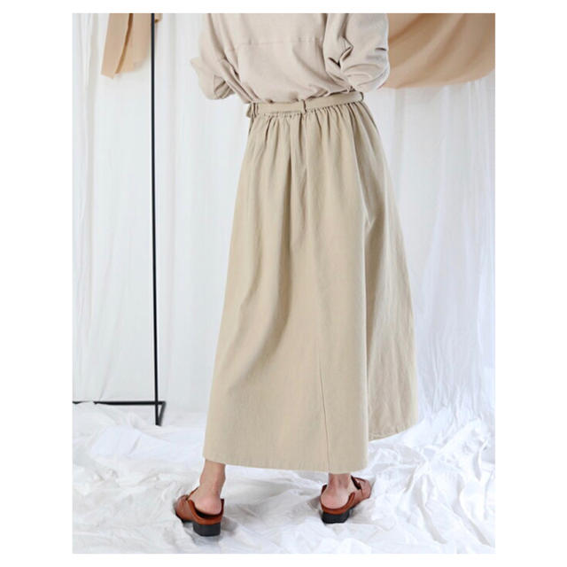 NEW♡ウエストバッグ付き ロング フレアスカート♡ レディースのスカート(ロングスカート)の商品写真