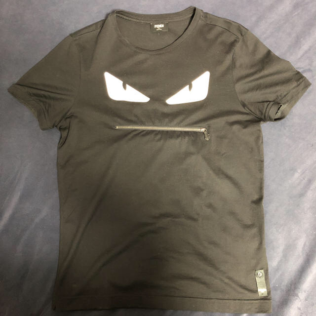 トップス正規美品 FENDI フェンディ モンスター Tシャツ 黒 ブラック メンズ46