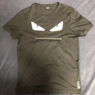 フェンディ(FENDI)の正規美品 FENDI フェンディ モンスター Tシャツ 黒 ブラック メンズ46(Tシャツ/カットソー(半袖/袖なし))