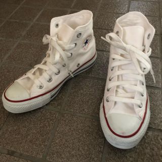 コンバース(CONVERSE)のコンバーススニーカー ハイカット オールスター オフホワイト size 22.5(スニーカー)