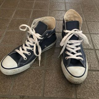 コンバース(CONVERSE)のコンバース ハイカット オールスター デニムブルー ネイビー size23(スニーカー)