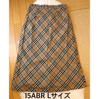 バーバリー(BURBERRY)の美品本物バーバリーBurberry上質ウールチェック柄ロングスカート♫(ロングスカート)