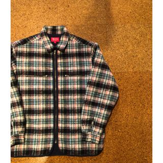 シュプリーム supreme 19aw quilted plaid zip up