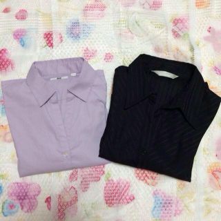 ユニクロ(UNIQLO)のシャツ2点セット(シャツ/ブラウス(長袖/七分))