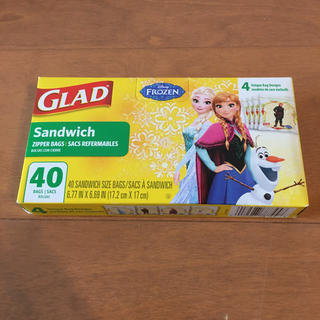 グラッド  GLAD アナ雪　サンドイッチバッグ　アメリカ限定　日本未発売！(収納/キッチン雑貨)