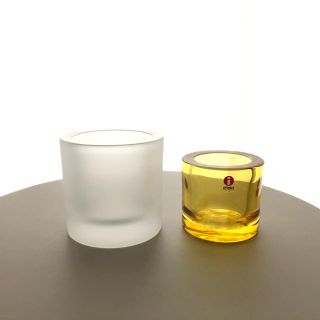 イッタラ(iittala)のkivi 80mm フロスト 傷あり クリスマス キャンドルホルダー(キャンドル)