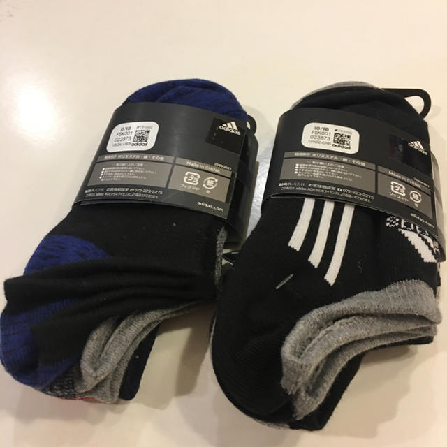 adidas(アディダス)の定価より30%off‼︎アディダス  靴下　19〜21cm 3足×2セット キッズ/ベビー/マタニティのこども用ファッション小物(靴下/タイツ)の商品写真