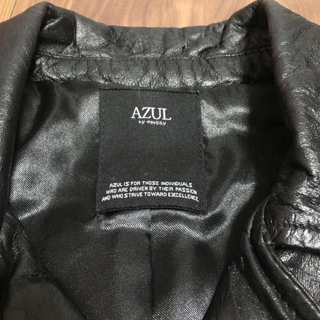 AZUL by moussy(アズールバイマウジー)のAZUL ラム革ライダース レディースのジャケット/アウター(ライダースジャケット)の商品写真