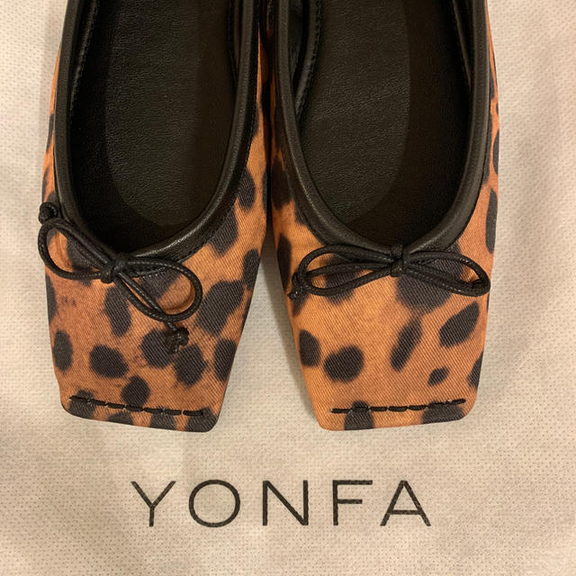 ◾︎新品未使用◾︎YONFA レオパード バレエシューズ