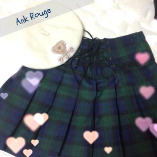 アンクルージュ(Ank Rouge)のワッペン付きAnkRougeベレー帽♡(ハンチング/ベレー帽)