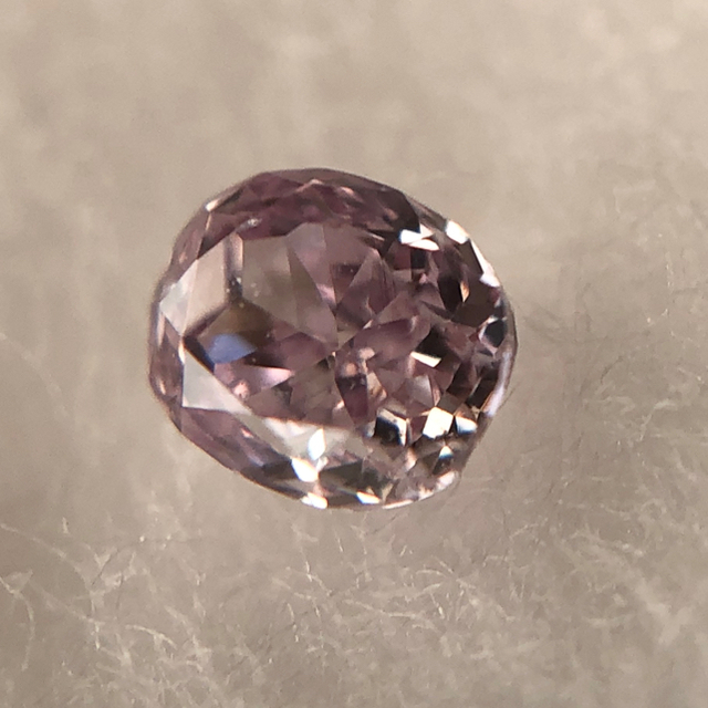 ⭐️天然ピンクダイヤ⭐️ Fancy purplish pink 0.1ct