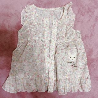 クーラクール(coeur a coeur)のクーラクール coeur a coeur 70 トップス ベビー服 ピンク 美品(シャツ/カットソー)