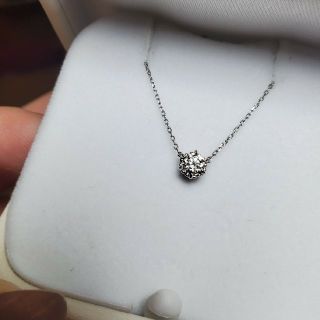 スタージュエリー(STAR JEWELRY)の専用です☆sjx　一粒　ダイヤモンドネックレス　0,21ct　k１８WG(ネックレス)