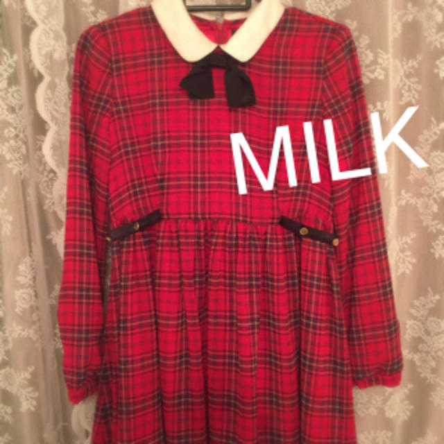 MILKチェックワンピース♡