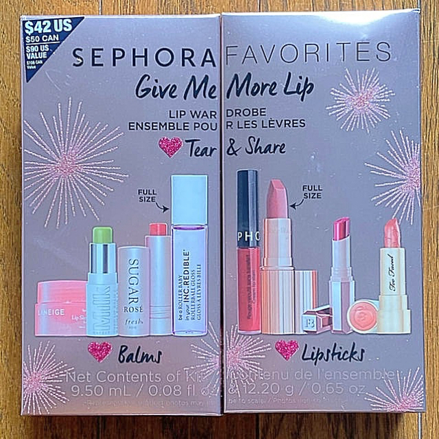 Sephora(セフォラ)の新品！sephoraリップセット　8本入りクリスマスセール コスメ/美容のベースメイク/化粧品(口紅)の商品写真