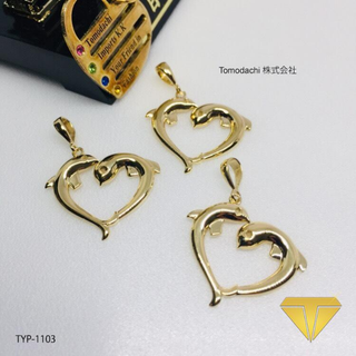 K18金 Dolphin Heart ペンダントトップの通販 by Tomodachi 's shop ...