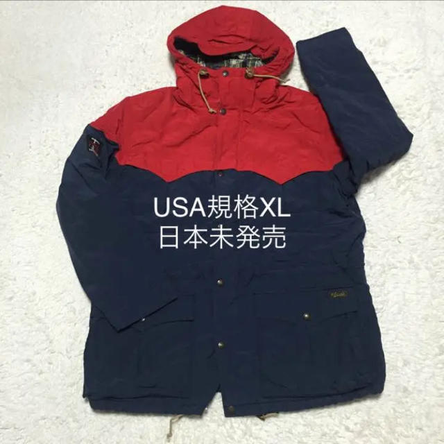 POLO RALPH LAUREN(ポロラルフローレン)の大きいサイズ美品POLOラルフローレン ビンテージ マウンテンパーカー　赤/紺 メンズのジャケット/アウター(マウンテンパーカー)の商品写真