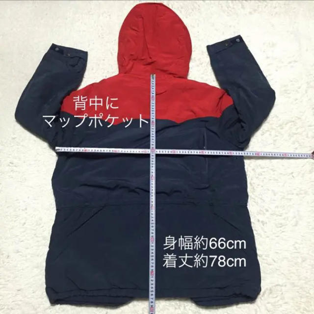 POLO RALPH LAUREN(ポロラルフローレン)の大きいサイズ美品POLOラルフローレン ビンテージ マウンテンパーカー　赤/紺 メンズのジャケット/アウター(マウンテンパーカー)の商品写真