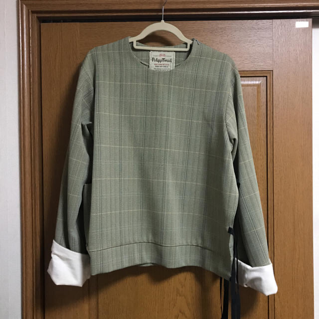 sunsea polly tweed herringbone pullover - シャツ