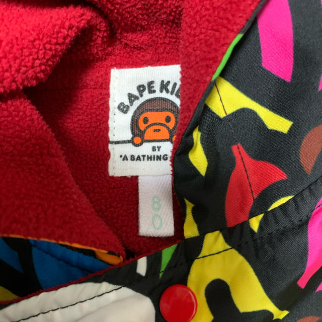 A BATHING APE(アベイシングエイプ)の激安！ BAPE KIDSアニマルマイロカバーオール80サイズ キッズ/ベビー/マタニティのベビー服(~85cm)(カバーオール)の商品写真