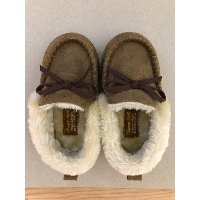 しまむら(シマムラ)の冬 モコモコ靴 14センチ キッズ/ベビー/マタニティのベビー靴/シューズ(~14cm)(ブーツ)の商品写真