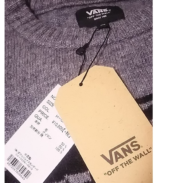 VANS(ヴァンズ)の
定11664円即完売コレクター必見ミリタリー!VANS新品セーター希少灰L!
 メンズのトップス(ニット/セーター)の商品写真