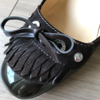 トッズ(TOD'S)のTOD’S ♣︎ トッズ ローファー パンプス 35H ダークブラウン(ハイヒール/パンプス)