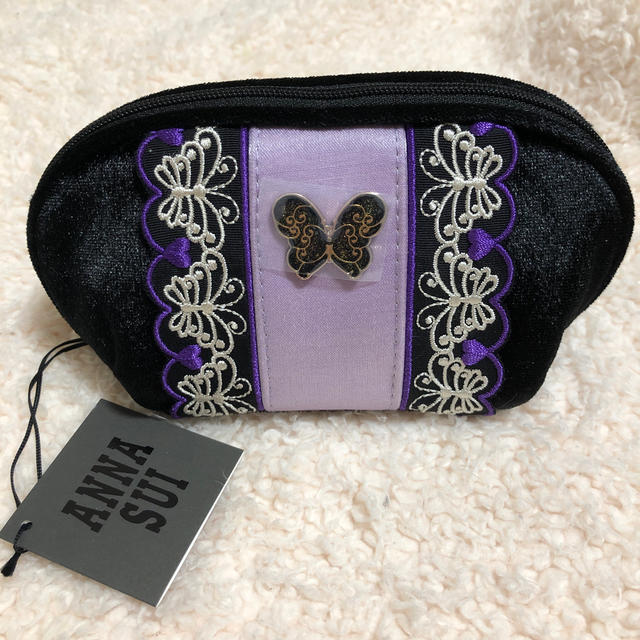 ANNA SUI(アナスイ)の新品　ANNA SUI アナスイ  ポーチ　ハンカチ　セット レディースのファッション小物(ポーチ)の商品写真