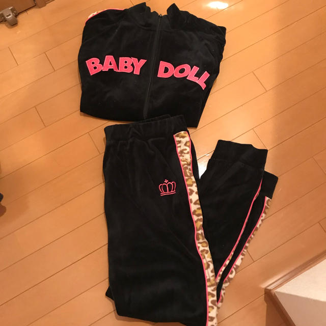 BABYDOLL(ベビードール)のBABYDOLL ベロア スウェット 上下セット  XL レディースのレディース その他(セット/コーデ)の商品写真