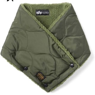 アルファインダストリーズ(ALPHA INDUSTRIES)の【新品】ネックウォーマー(カーキ) ALPHA INDUSTRIES  10(ネックウォーマー)