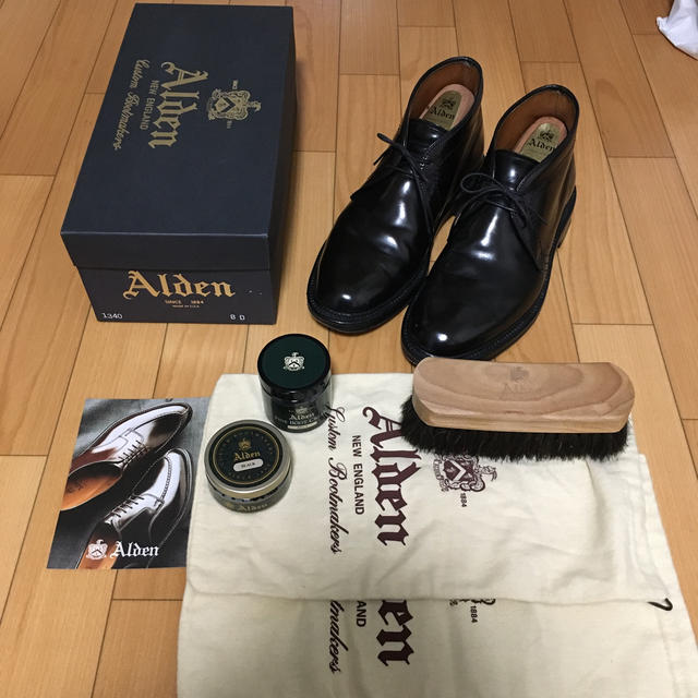 Alden  オールデン　チャッカブーツ　1340 ブラック　8D 値下げ！