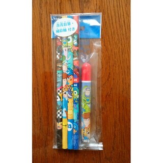 ディズニー(Disney)のディズニーの赤青鉛筆と補助軸セット(鉛筆)