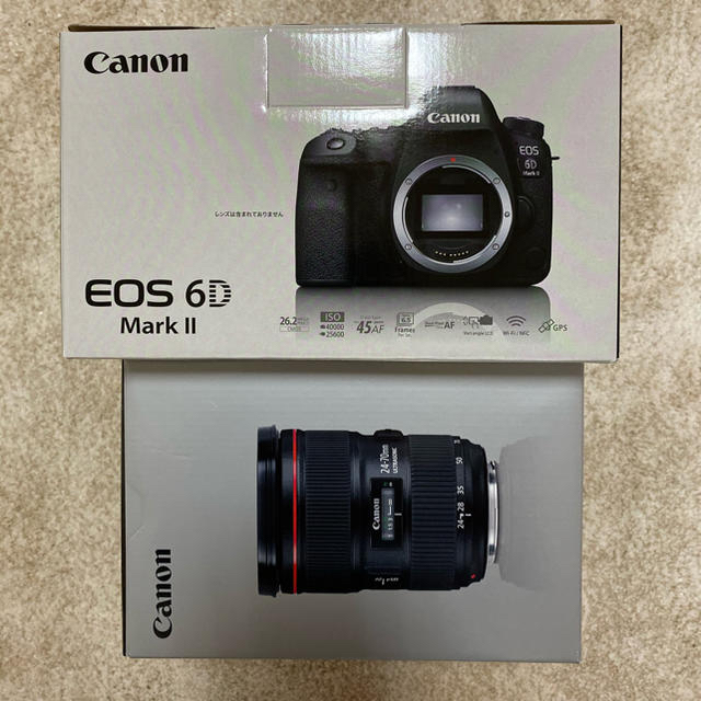 Canon(キヤノン)の新品同様 6D mark II レンズセット スマホ/家電/カメラのカメラ(デジタル一眼)の商品写真