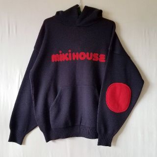 ミキハウス(mikihouse)のyukinyan様専用　ミキハウス　ニットパーカー　メンズ　L 　紺(パーカー)