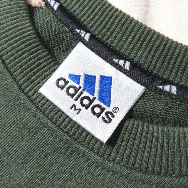 adidas(アディダス)の90s アディダス トレフォイル 刺繍 ラグラン スウェット トレーナー 古着 レディースのトップス(トレーナー/スウェット)の商品写真