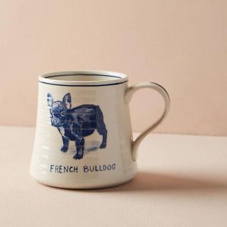 アンソロポロジー(Anthropologie)のAnthropologie★フレンチブルドッグのマグカップ・Dog(グラス/カップ)