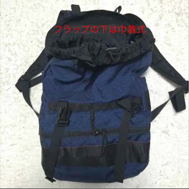 BRIEFING(ブリーフィング)の美品 BRIEFING SIMPLE FLAP MIDNIGHT メンズのバッグ(バッグパック/リュック)の商品写真