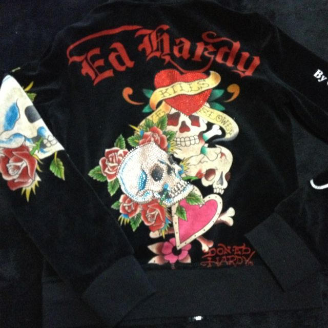 Ed Hardy(エドハーディー)のエドハーディ♡セットアップ★ラブキル レディースのルームウェア/パジャマ(ルームウェア)の商品写真