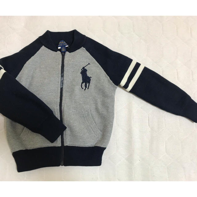 Ralph Lauren(ラルフローレン)の未使用 ラルフローレン ニットブルゾン キッズ/ベビー/マタニティのキッズ服男の子用(90cm~)(ジャケット/上着)の商品写真