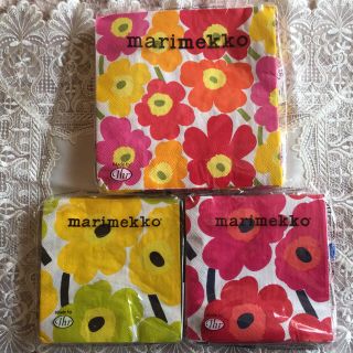 マリメッコ(marimekko)のマリメッコ ペーパーナプキン ３種９枚(その他)