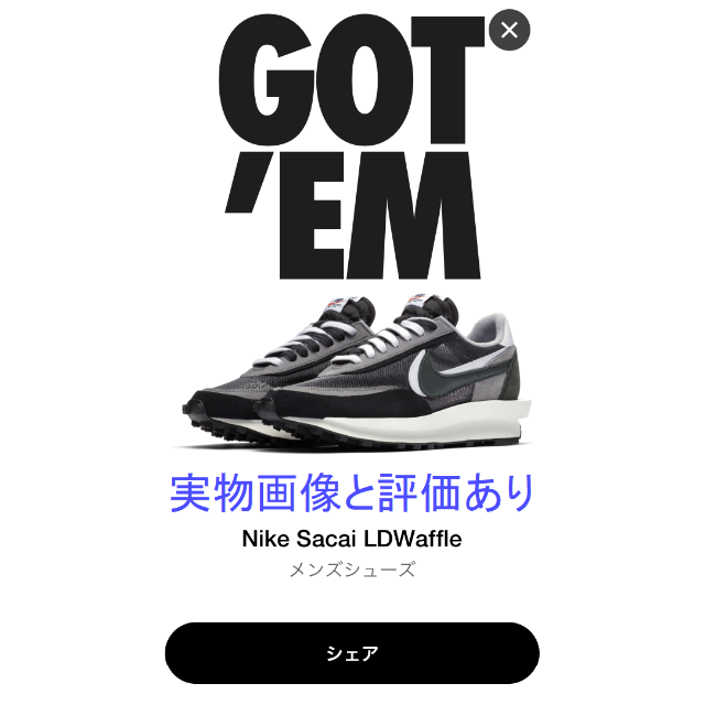 NIKE SACAI LDWaffle ld waffle