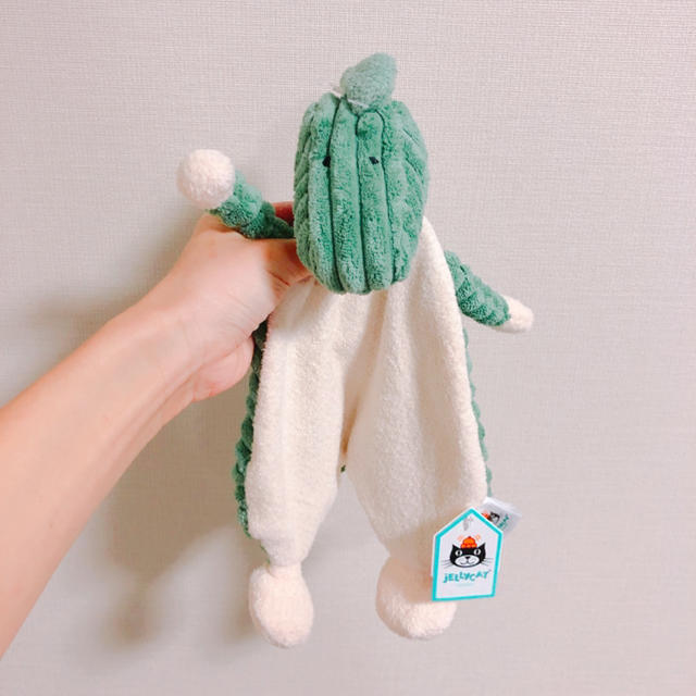 gelato pique(ジェラートピケ)のjellycat おしゃぶりタオル　恐竜さん キッズ/ベビー/マタニティのおもちゃ(ぬいぐるみ/人形)の商品写真