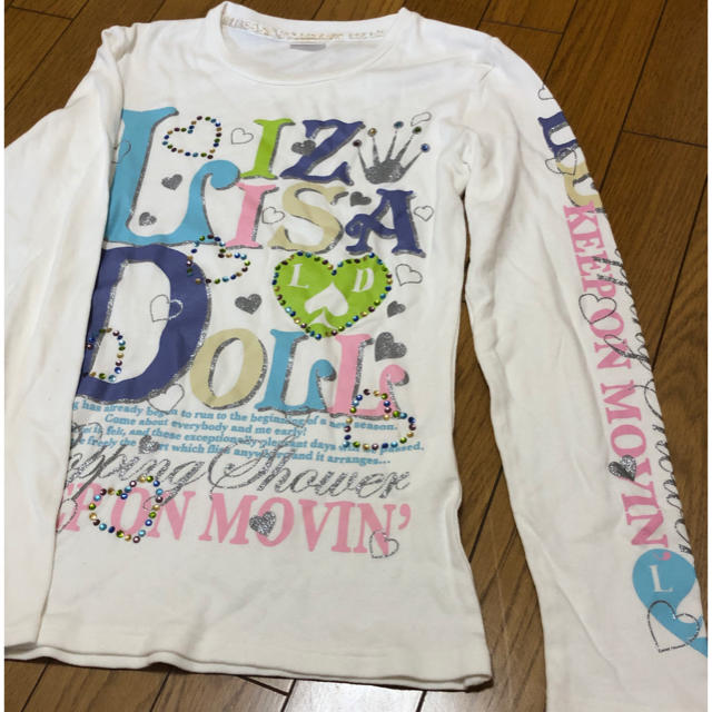 LIZ LISA doll(リズリサドール)のLIZ LISA doll  長袖Tシャツ　size0 キッズ/ベビー/マタニティのキッズ服女の子用(90cm~)(Tシャツ/カットソー)の商品写真