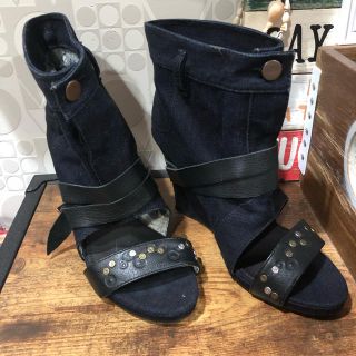 未使用☆DIESELデニムショートブーツ