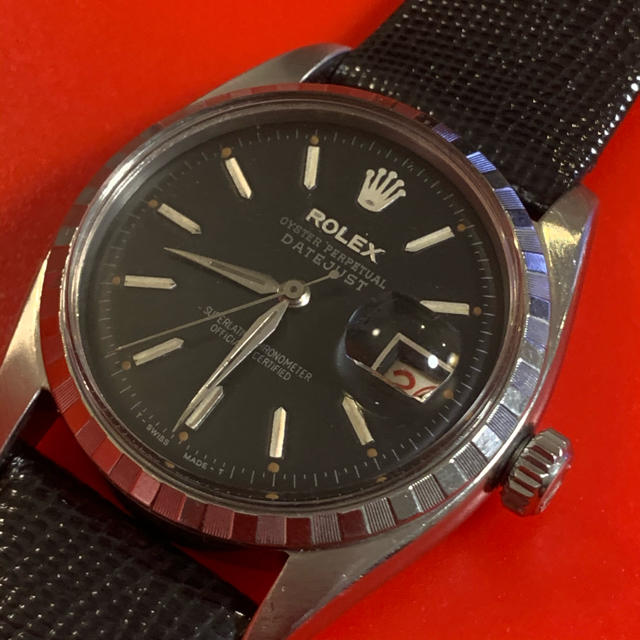 dg37c6scvdch 、 ROLEX - スーパーレア！ロレックス 初期デイトジャスト ビッグバブルバック 赤黒デイトの通販 by Quir's shop