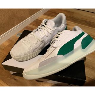 プーマ(PUMA)のPUMA CLYDE HARDWOOD US10.5 28.5cm green(バスケットボール)