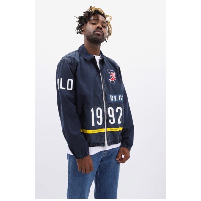 POLO RALPH LAUREN(ポロラルフローレン)のラルフローレン 1992  Lサイズ　スタジアム インディゴ ジャケット❶ メンズのジャケット/アウター(Gジャン/デニムジャケット)の商品写真