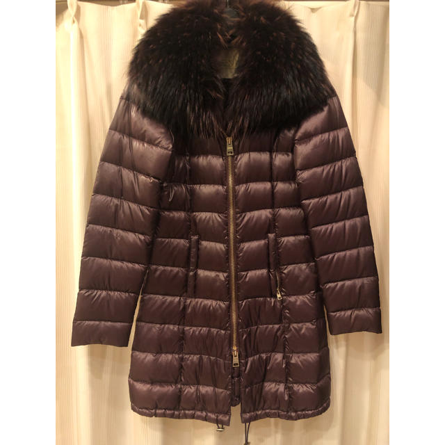 HERNO ファー付きダウンコート-