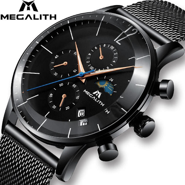 ルイヴィトン 時計 偽物 | 腕時計 MEGALITE メンズ クロノグラフ 海外人気ブランドの通販 by T's shop