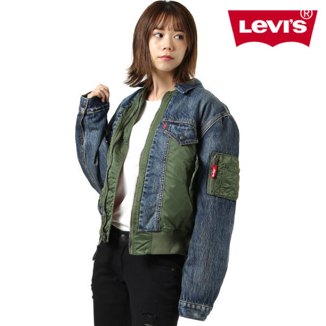 LEVI’S MA-1 HYBRID CO PILOT TRUCKER LサイズサイズL